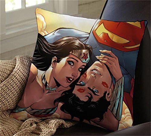 Damuyas wonder woman and superman romantic for pillow cases (wonder woman and superman)