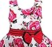 ES95 Sunny Fashion Big Girls' Dress Red Rose Party Summer Sundress Cotton Size 11-12