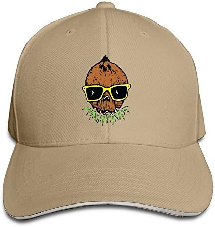 Unisex Fashion Sanwich Cap Cool Coconut Skull Awesome Popular Visor Hats Trucker Cap Cool Adjustable