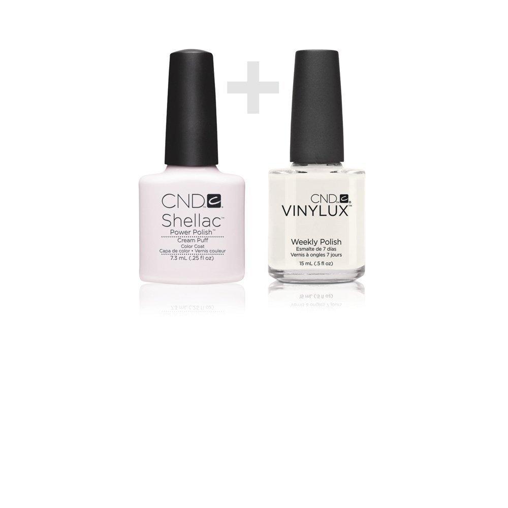 CND Duo Kit CND Shellac Cream Puff and CND VINYLUX CREAM PUFF Amazon
