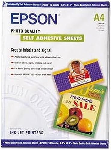 Epson C13S041106 Self-adhesive Photo Paper Inkjet 167g/m2 A4 10 Blatt Pack