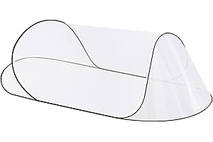 CMINGJ Large Pop Up Mosquito Tent, Portable Foldable Mosquito Net for Bed Camping Travel Patio，Mosquito Net for Adults Baby (78 * 31 * 22inch) (Black Fixed Size)