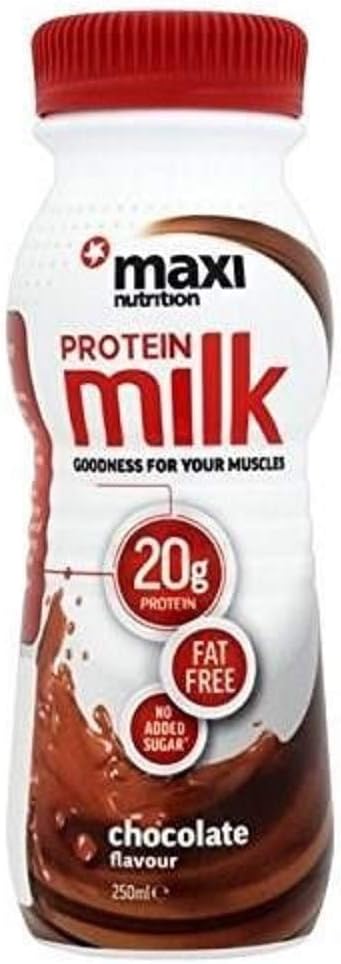 MaxiNutrition Protein Milk, Chocolate, 250 ml, Pack of 8