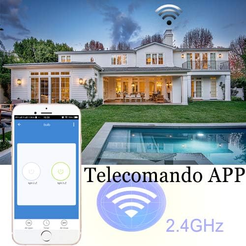 Jinvoo Interruptor de panel de EE UU con vidrio templado remoto para telfono inteligente y funcin de temporizador compatible con Alexa y Google Home Negro