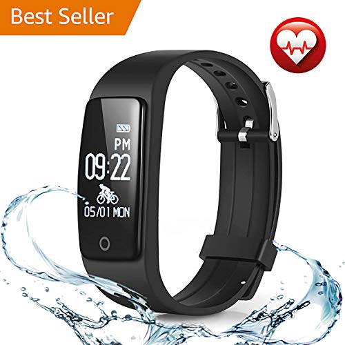 FITMAKER Fitness Tracker, Activity Tracker Watch Heart Rate Monitor, Waterproof Smart Bracelet Step Counter, Calorie Counter, Pedometer Watch Kids Women Men, Android & iOS