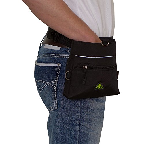 ASCO Treat Bag, Dog Horse Training Treat Pouch with One Hand Opening