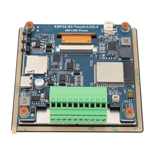 ESP32-S3 Development Board, 4 Inch Multi Touch LCD Screen with 480x480 Resolution 65K Colors BLE5 Capacitive Touch Display Supports CAN RS485 I2C Interfaces