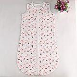 ilovebaby Sleeping Sack 70cm Length 100% Cotton Anti Kick Elephant Graphics Large for Baby (Pink)