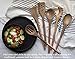 Country Kitchen 6 Piece Kitchen Utensil Set - Cooking Utensil Set with Acacia Wooden Heads & Stainless Steel Handles for Serving and Cooking - Copper