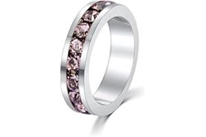 BOSVISION Birthstone Pendant Charm for Necklace - Full Eternity, Stackable, Crystal Birthstone