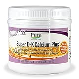 Pure Essence Labs Ionic Fizz Super D-K Calcium Plus - With Extra Vitamin D3 Vitamin K2 & Every Co-Factor Needed For Strong Bones - Orange Vanilla - 210 Grams