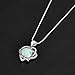 Heart Pendant Necklace Love Necklace Created October Birthstone Necklace Sterling Silver Valentine's Day Gifts For Her Anniversary Gifts for Her Gifts for Women Wife Girlfriend Girls Romantic Gifts