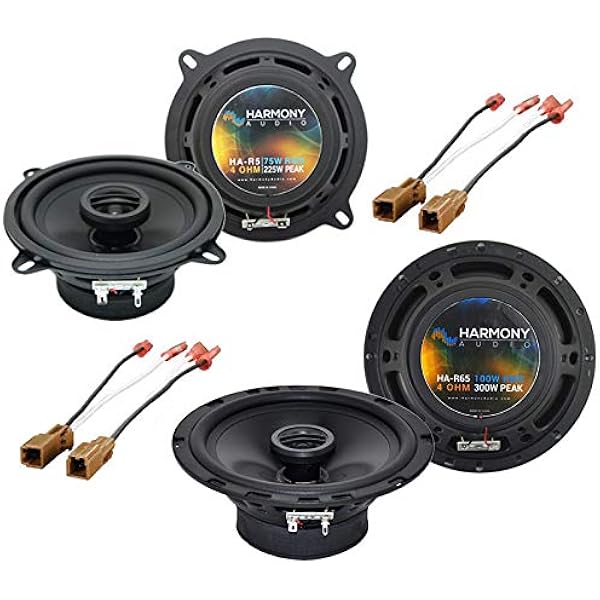 Harmony Audio R65 R5 Oem Factory Replacement Speaker Package Compatible With Nissan Frontier 1998 2004 Car Electronics Amazon Com