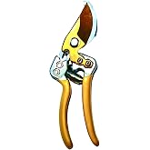 Fieldo-Gu Bypass Pruning Shears Pro 7" w/Plastic Holster with SK-85 Japanese Standard Steel Blades, 5/8" Cut Capacity, Gardening Hand Tools