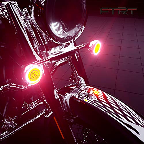 image for FTRT LED Front Turn Signals Running Light for Harley Davidson,1157 Bul