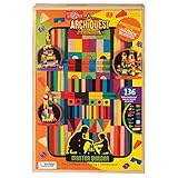T.S. Shure ArchiQuest Master Builder Wooden Building Blocks Set (136-Piece)