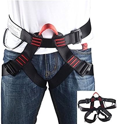 Climbing Harness, Safe Seat Belts For Fire Rescue High Altitude School Assignment Caving Rock Climbing Rappelling Equipment Half Body Guard Protect, Women Man Child Half Body Guide Harness