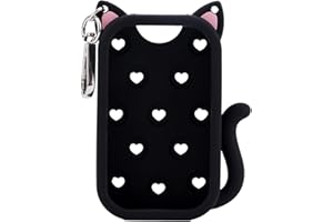 Cat Silicone Case for Touchland Hand Sanitizer Spray 1 fl oz/30ml, Soft & Portable Silicone Protective Holder for Touch Land 