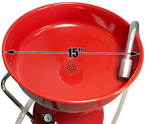 Dragway Tools 18 Gallon Oil Waste Drain Tank Pan for Lift Jack Hoist Shop Crane