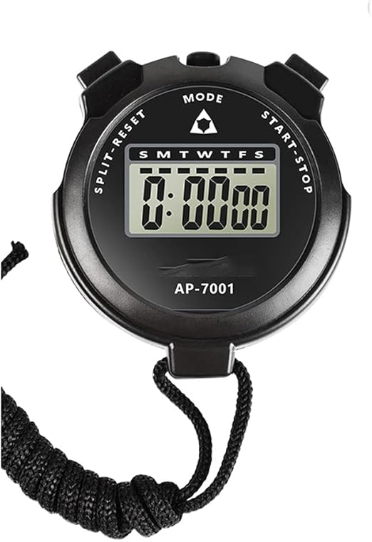 Sports Stopwatch Timer Lap Split Memory Digital Stopwatch,Shockproof