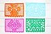 MEXICAN PAPEL PICADO Banner MEDIUM PAPER Multicolor 16' feet long Bunting