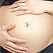 BodyJ4You Pregnant Belly Button Ring Crystal Set of 3 Flexible Curve Long Barbell