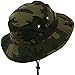 MG Mens Washed Cotton Twill Chin Cord Outdoor Hunting Hat (Camo Green, Medium)