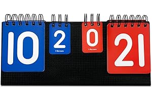 I-SCREAMMEDIA i-Scream Mini Scoreboard – Portable Tabletop Scorekeeper for Ping Pong, Badminton, Cornhole, Soccer, Indoor & Outdoor Sports Match, P.E/Classroom Activities, Game -11.5 Inch (29cm)