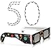 Solar Eclipse Glasses Bulk 50 Pack - CE and ISO Certified - Safe Solar Viewing - Viewer and Filter - Made in USA - Total Eclipse 2017 - Wholesale Lot Astronaut American Flag (50 Pack)