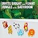 Educational Bath Toys Suction Cup - Bathtub Toy Stickers Girls Boys Kids - Fun Bath Time - Safe Bath Toy - Early Learning Toys