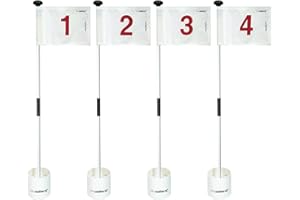X·CELLENT Mini Golf Putting Green Flag and Hole Cup for Yard Practice Set, Golf Pin Flag Hole Cup Set, Portable 2-Section Fiberglass Golf Flag Sticks, Gifts Idea.