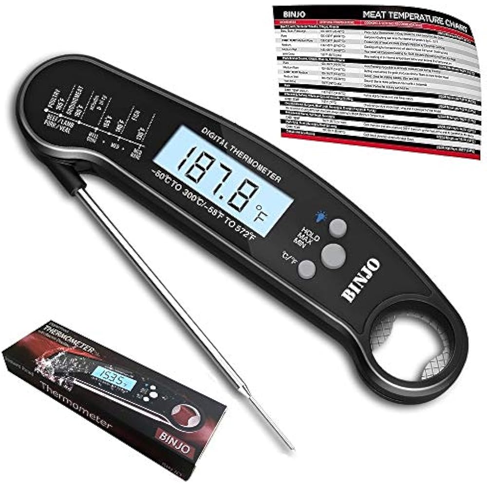 Digital Meat Thermometer For Grilling, IP67 Waterproof Kitchen Cooking