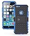 iPhone 6S Case, iPhone 6 Case by Cable and Case - [Heavy Duty] Tough Dual Layer 2 in 1 Rugged Rubber Hybrid Hard/Soft Impact Protective Cover [with Kickstand] Shipped from The U.S.A. - Blue primary