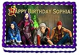 Descendants Quarter Sheet Edible Photo Birthday Cake Topper~ Personalized!