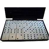 The Braille Superstore Tactile Sturdy Double-Six Dominoes Game for The Blind and Visually Impaired, Plastic (with Raised Dots) for Adults, Teens, and Children and Blind in Mind