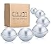 Caydo 12 Pieces 3 Sizes 4cm/ 5cm/ 6cm DIY Metal Bath Bomb Mold 6 Set for Crafting Your Own Fizzles primary