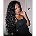 Eayon Human Hair Lace Front Wigs Pre Plucked with Baby Hair, 20inch Curly Bleached Knots Human Hair Wigs for Black Women 150% Density