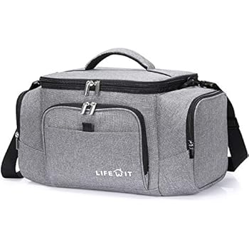 Lifewit 24-Can Lunch Bag, Insulated 19L Soft-Sided Cooling Bag for Beach/Picnic/Camping/Tailgate, Grey