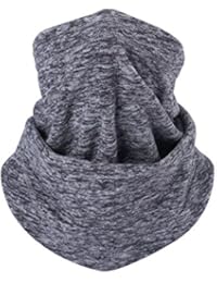 UHEREBUY Fleece Thermal Neck Warmer/Neck Gaiter Face Scarf/Winter Motorcycle Ski Face Mask - Cold Weather Ultimate Balaclava Half Mask