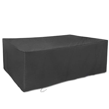 123 * 123 * 74Cm Ainstsk Outdoor Garden Furniture Cover, Large Waterproof Breathabl