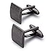Prime Jewellery Gun Metal Textured Cuff Links in Gift Box-Luxury French Tuxedo Shirt Cufflinks -Cool Fashionable Gift