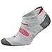 Balega Hidden Dry Moisture-Wicking Socks for Men and Women (1 Pair), Grey/Red, X-Large
