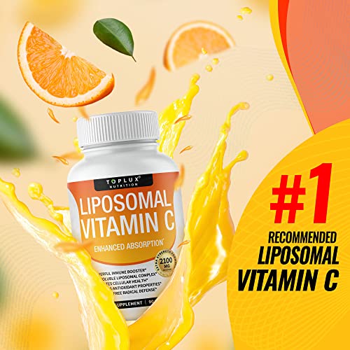 Liposomal Vitamin C 2100mg High Absorption Fat Soluble VIT C Immune