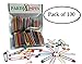 PARTH IMPEX 100 Colored Safety Pins Extra Large Sturdy Painted 2 Inches / 50 mm Sewing Art Craft Work DIY Project Pin Needles (Pack of 100 in 10 Colors)