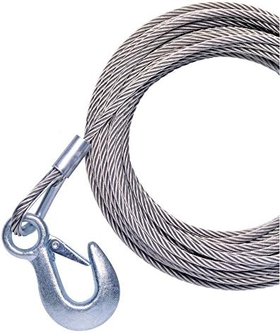 POWERWINCH Powerwinch 20039; x 7/32 Replacement Galvanized Cable w/Hook f/215, 315 & T1650 / P7188500AJ /