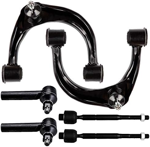 ECCPP Front Upper Control Arm and Ball Joint Inner Outer Tie Rod End fit for 2003-2009 Lexus GX470 Toyota 4Runner FJ Cruiser 6pcs K620063 K620064 EV80379 ES80895