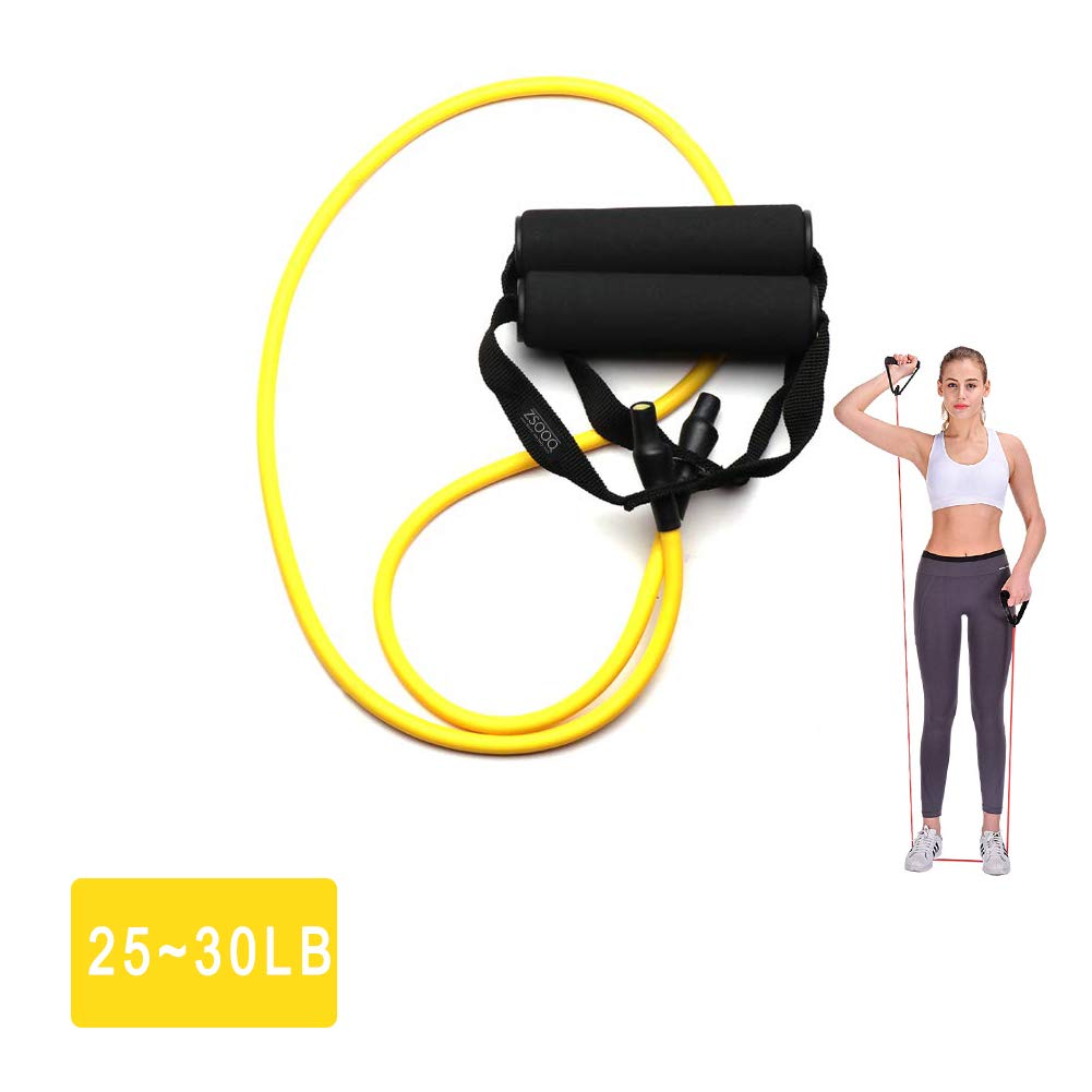 ZSOOQ Workout Resistance Tube Bands Anti-snap Exercise Loop Band with  Handles - Main Image