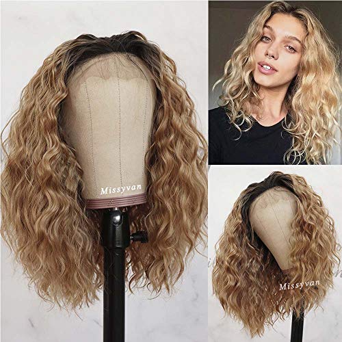 Missyvan-Short-Loose-Curly-Hair-180-Density-Lace-Front-Wigs-with-Baby-Hair-Ombre-Blonde-Hair-Glueless-Synthetic-Lace-BOB-Front-Wigs-for-Women