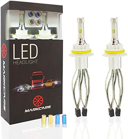 Markcars Car Headlamp 9006 LED Headlight Bulbs Conversion Kit 9600LM 60W With Lumileds Chip 6000k/3000K/8000K Fit Jeep Kia Lexus Land Rover Mazda Nissan Ram Suzuki Toyota