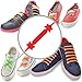 #1 Premium No Tie Shoelaces (Fiery Red, Kid - 12pcs) Best Elastic Silicone Non Tie Shoe Lace Design For Easy Pull In and Lock It Super Easy To Clean